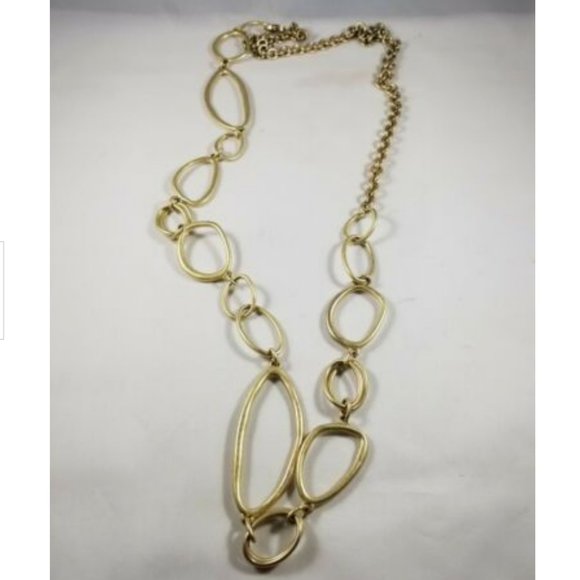 Premier Designs Jewelry - Premier Designs Gold Tone Asymmetrical Necklace
